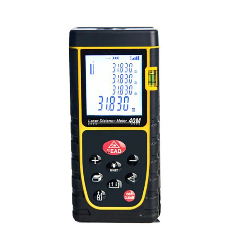 

100M Laser Beam Distance Meter Digital Rangefinder Electronic Measure Tape Range Finder Trena Signal Reciever Vertical Bubble