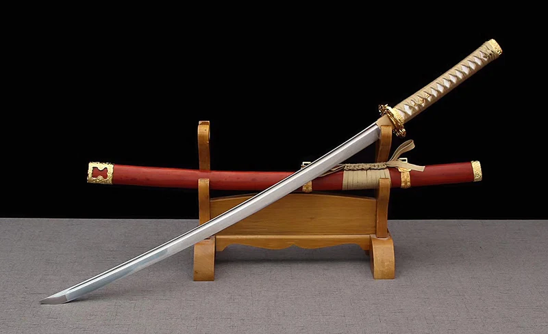 

Katana Handmade Japanese Samurai Sword Damascus Folded Steel Funcational real Katana Full tang blade very sharp