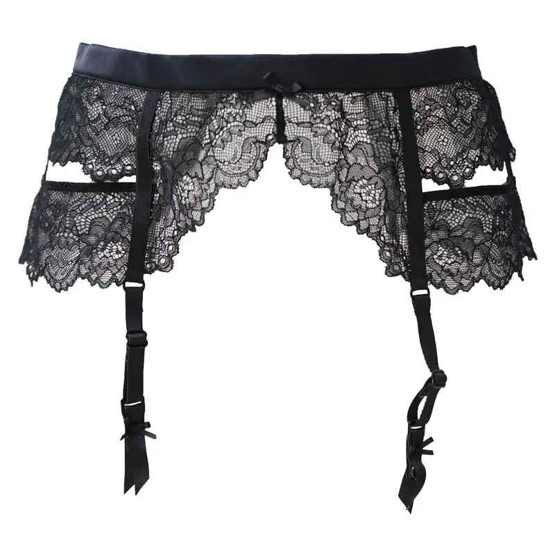 Black Lace Garters Satin Women/Female/Lady Sexy Garter Belts for