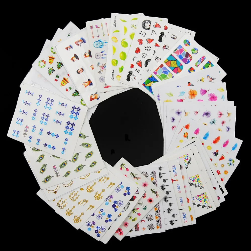

20pc Gold Cat Hot 3d Designs Cute DIY Watermark Tips Nail Art Stickers Nail Decals Manicure Styling Tools Stickers For Nails