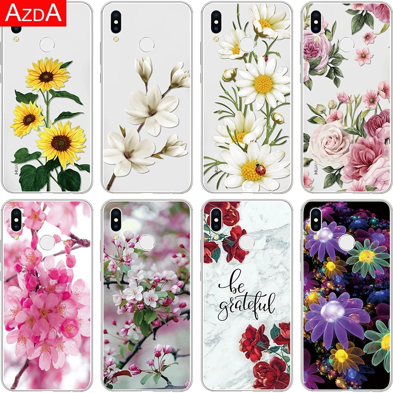

Fundas For Huawei Honor 7A Pro 4C 4X 5C 5X 6A 6C 6X 7C 7X 8 8C View 9 Play 8A 10 20 Lite Flower Soft Cover For Honor 8X TPU Case