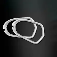 2 PCS DIY car styling New ABS Chrome reversing mirror decorative light box cover Stickers for AUDI A6L 2012-15 parts accessories