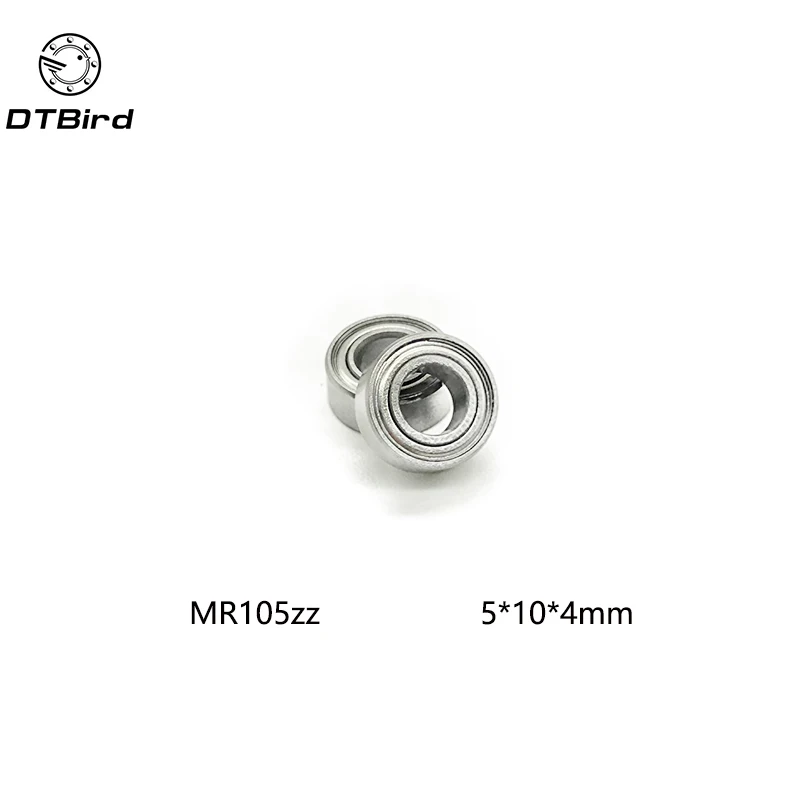 

10pcs/set Bearing Steel MR105ZZ 5*10*4mm Miniature Bearings Ball Mini Bearing for Printer Accessory Accessories 3D Printer Parts
