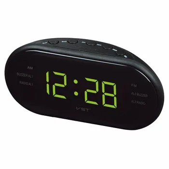 

Large LED Digital AM FM Radio Alarm Clock Electronic Table Watch Shelf Desk Clocks With Backlight Snooze bedside Nixie clock