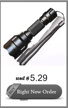 LED Flashlight CREE Q5 / XM-L T6 1000lm / 2000Lumens Torch Cree LED Torch light For 1x18650 5 Models+ AC Charger