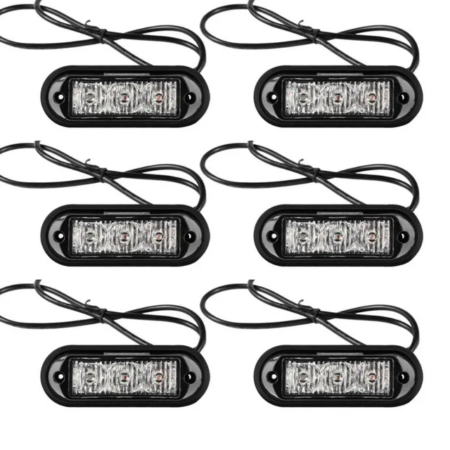 6X3LED Style Car 12V 18LED Red Stroboscopic Light with Mode Controller