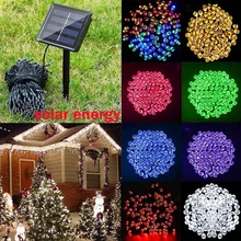 

HENYNET 30LED 50LED 100LED 200 LED Solar String Lights, 72 ft Fairy Christmas Lights Decorative Lighting Decorations