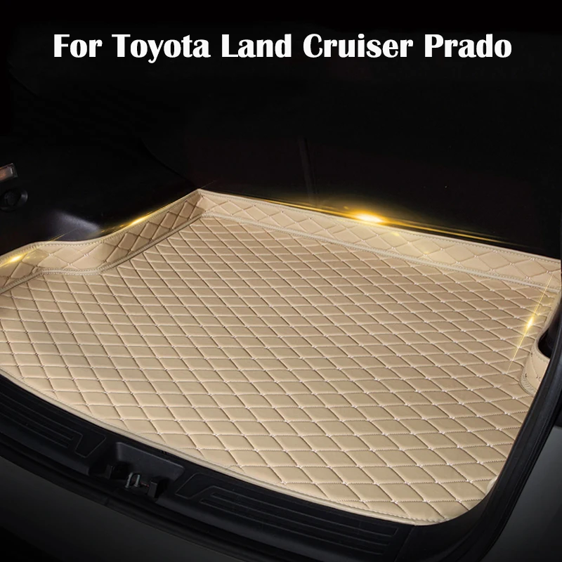 

Car Leather Rear Trunk Cargo Mat Floor Sheet Protective Pad For Toyota Land Cruiser Prado LC150 2018 2019 Accessories
