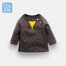 Свитер для маленьких мальчиков осенний Детский свитер для маленьких мальчиков бархатная футболка с принтом звезды