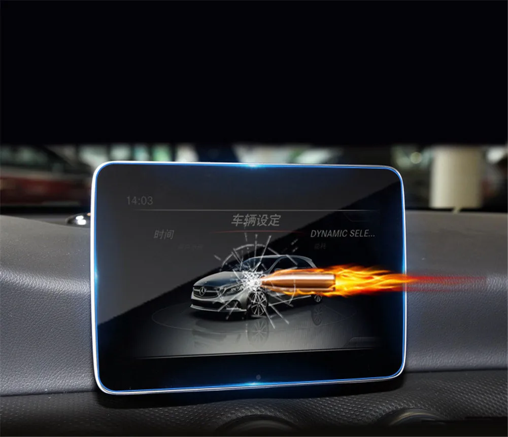 Защитная пленка для экрана Benz A Class 2018 A180 A200 автомобильный GPS-навигатор закаленное