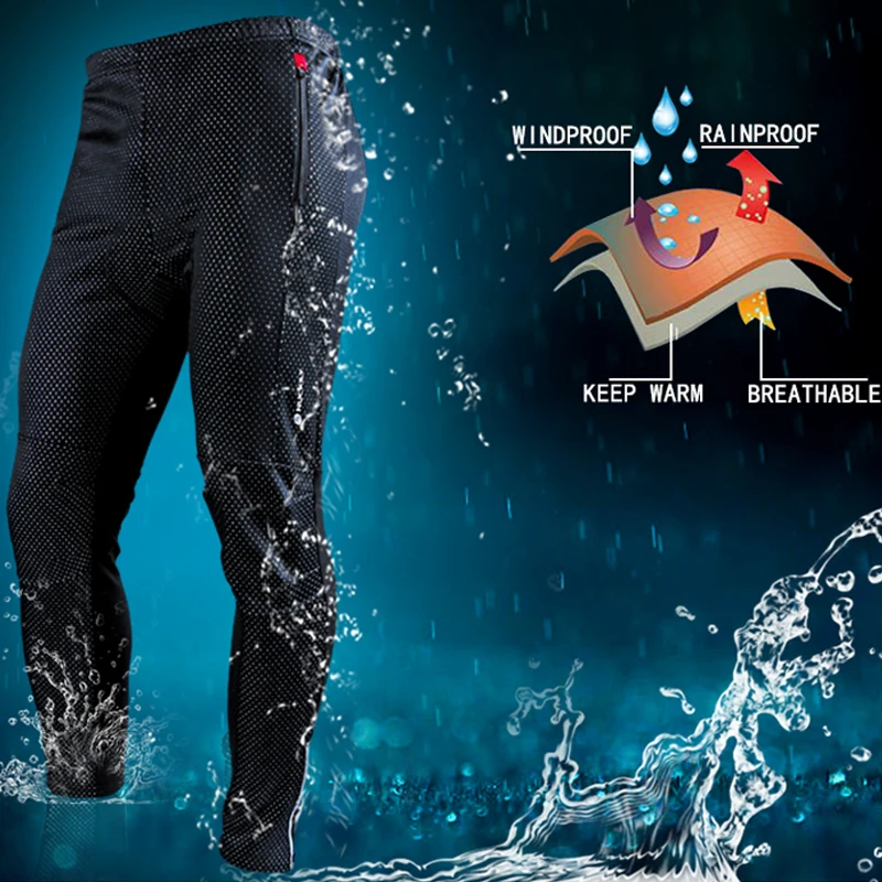 Nuckily мужские зимние велосипедные штаны водонепроницаемые и ветрозащитные уличные дышащие полиэфирные прочные тканевые велосипедные спортивные колготки