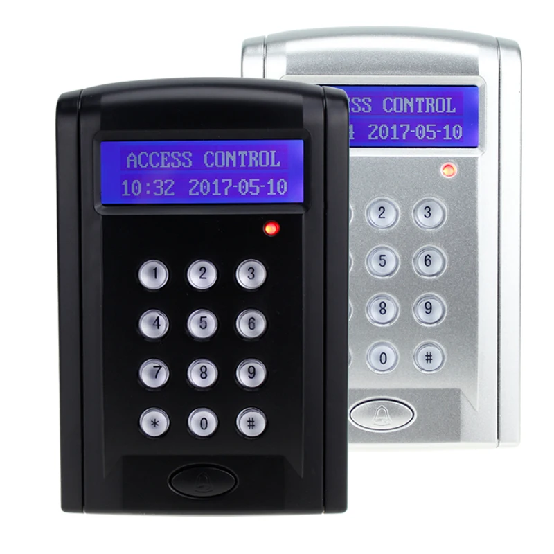 RFID standalone access control with LCD screen 125KHz smart card reader