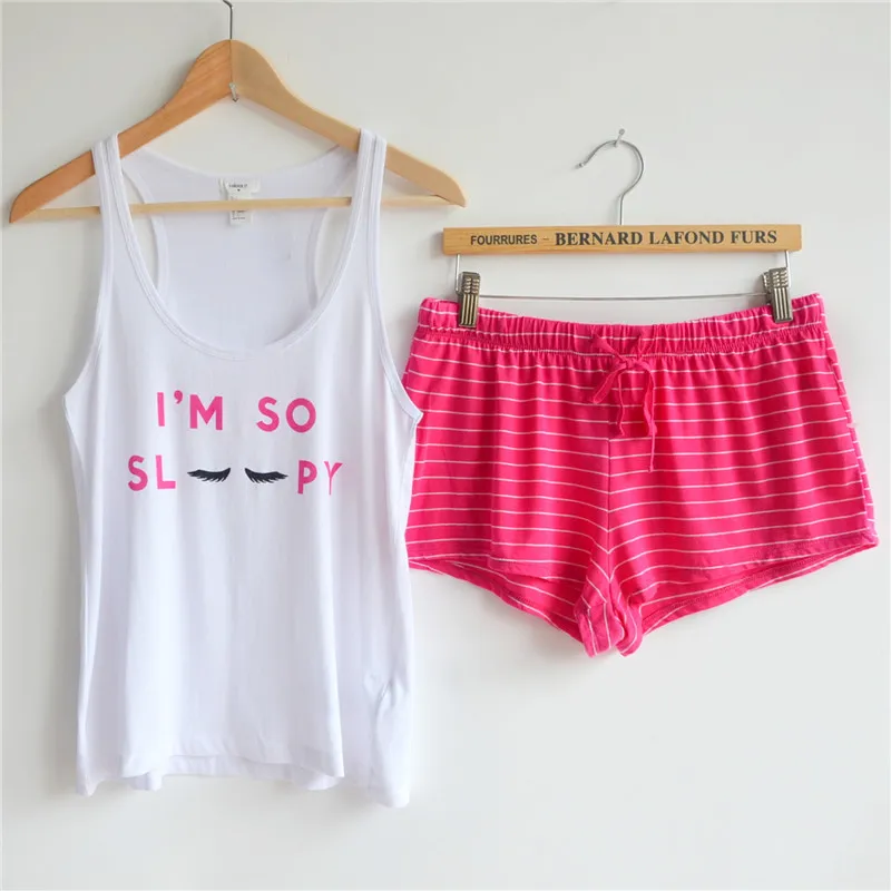 Womens Loose Cute Pink Brand Pajama Sets Women Spring Summer Autumn