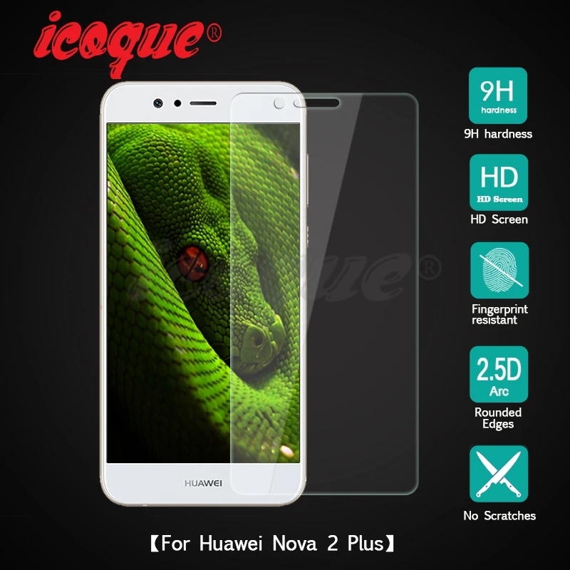 

9H 2.5D Tempered Glass for Huawei Nova 2 plus Screen Protector Cover Nova2 Phone Protective Glass for Huawei Nova 2 plus Glass