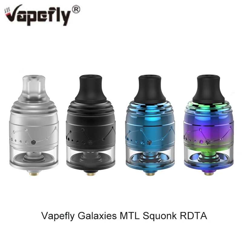 2pcs/lot Original Vapefly Galaxies MTL RDTA 22mm MTL Squonk RDTA 2ml Top-filling Anti-heat rdta vs Berserker MTL Atomizer
