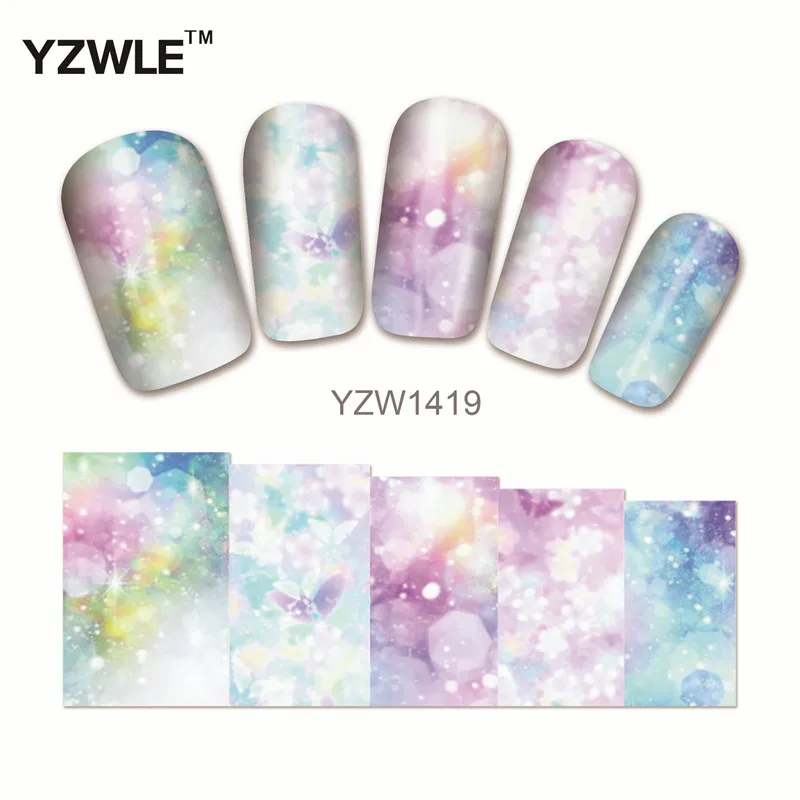 

YWK 1 Sheet Chic Flower Nail Art Water Decals Transfer Stickers Splendid Water Decals Sticker(YZW-1419)
