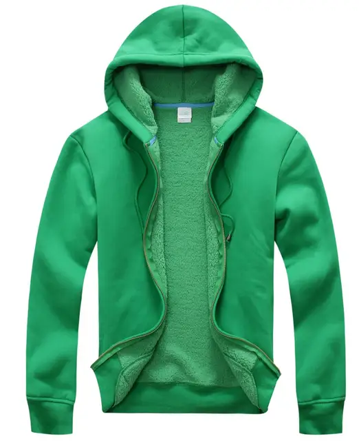Top quality 500g thick hoodies sherpa fleece men women zip