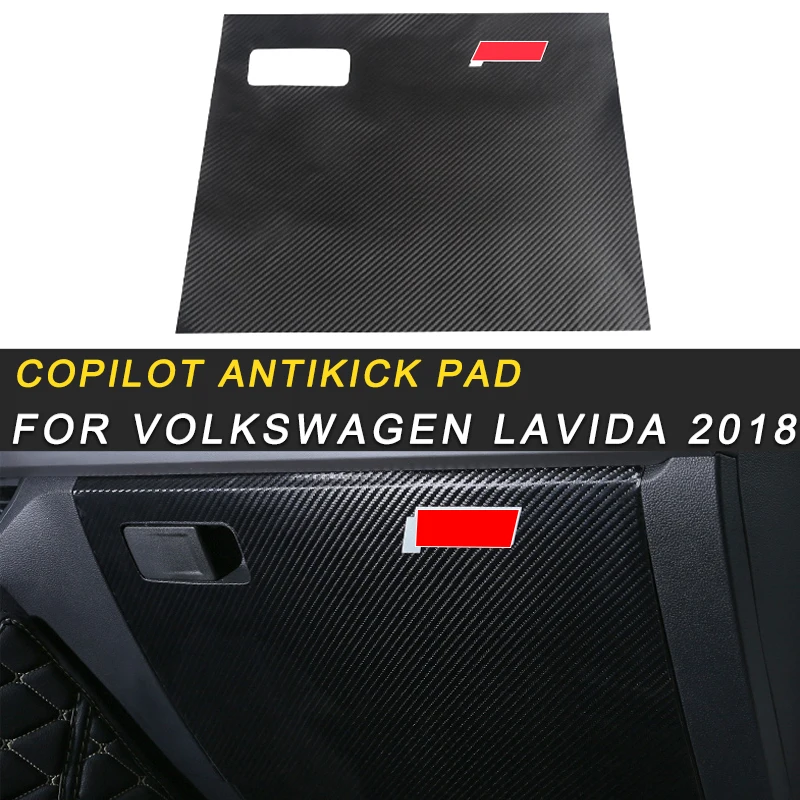 

For Volkswagen Lavida 2018 Car Care Copilot Seat Protector Cover Leather Anti-kick Mat Pad Cushion Interior Accessories