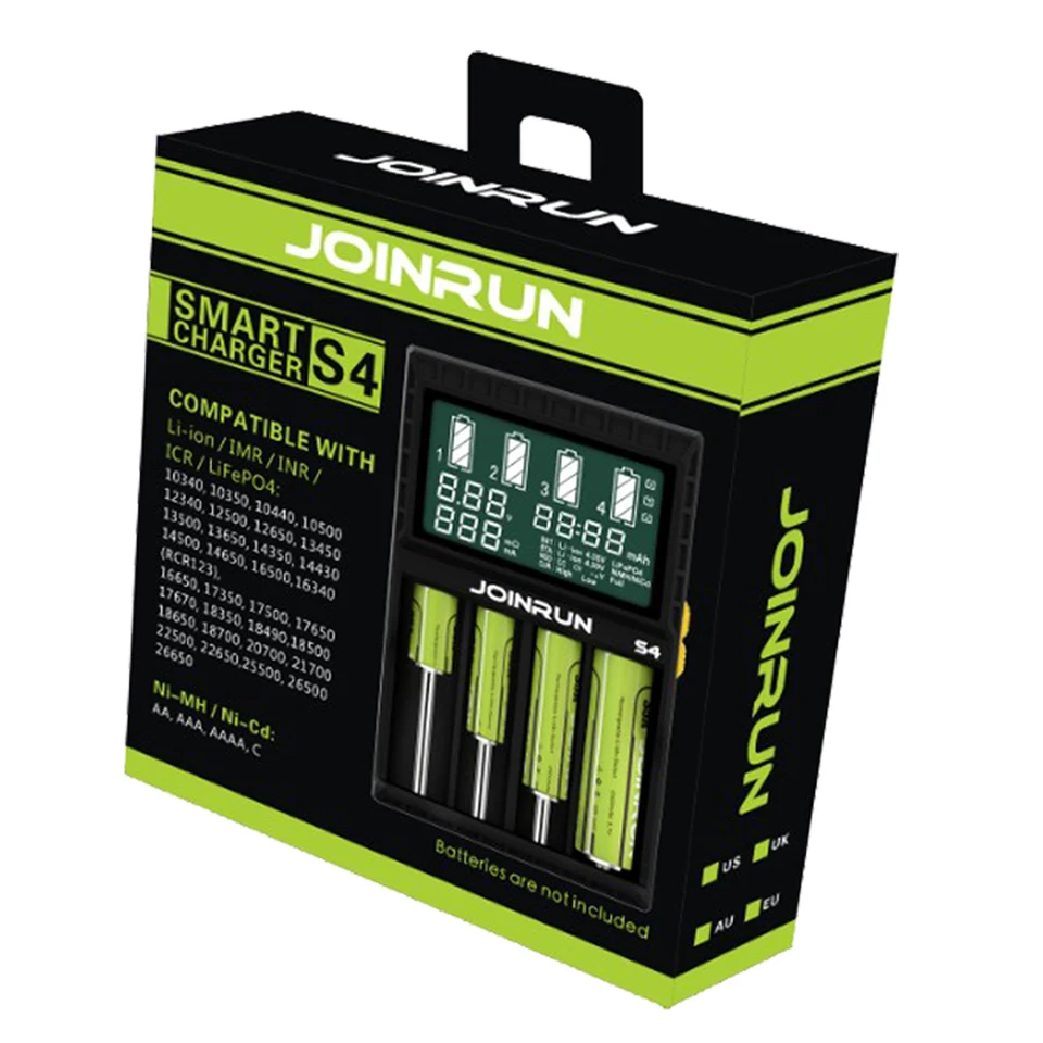Joinrun S4 ładowarka Li ion 18650 Baterii z Ekranem LCD Joinrun S4 ładowarka ekran LCD inteligentny li ion 18650