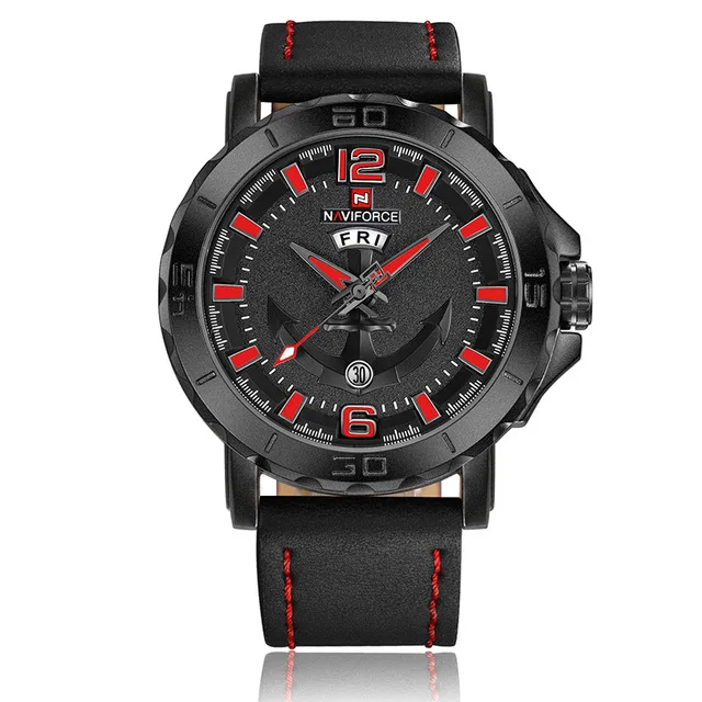 NAVIFORCE мужские часы Аналоговые часы с датой кварцевые часы мужские армейские военные наручные часы эксклюзивный бренд мужские спортивные наручные часы Relogio - Цвет: BRB