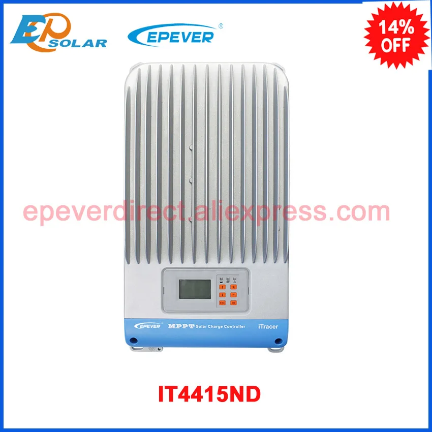 

controller bulit in lcd display mppt EPSOlar EPEVER MPPT IT4415ND solar portable controller 45A 45amp high efficiency