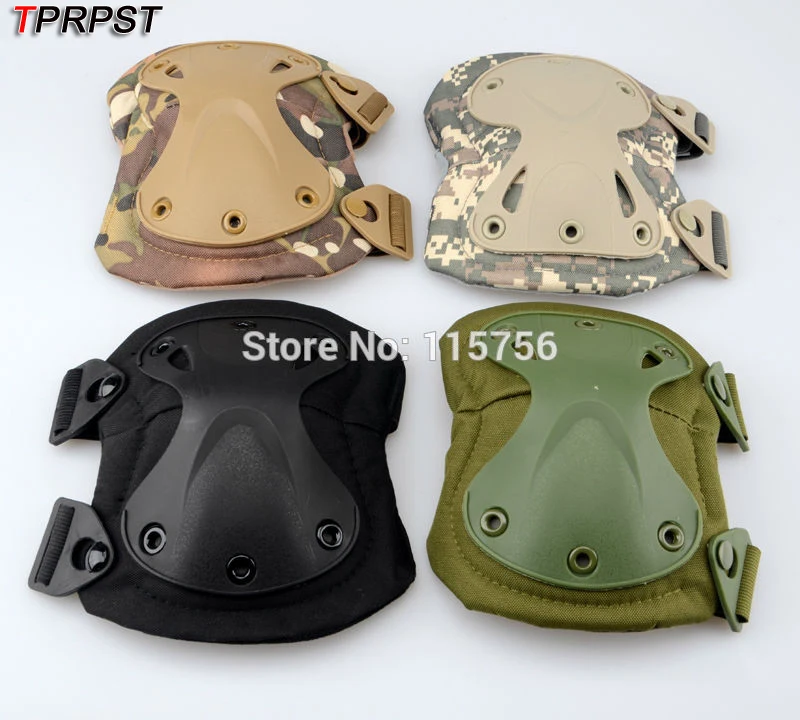 

TPRPST 4 Colors Tactical Paintball Protection Knee Pads & Elbow Pads Set NL107