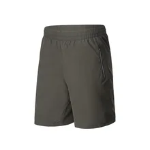 Повседневные пляжные мужские шорты с эластичной резинкой на талии, однотонные бермуды до колена, мужские шорты больших размеров