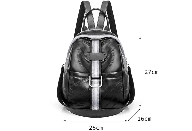 women genuine leather backpack sheepkin bag ladies small backpack_02