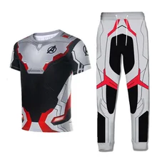 Avengers Endgame 3D Print Short Sleeve Sets 2 Pieces Tracksuit T shirt+ Pants Quantum Warfare Men T-shirt Casual men Summer set