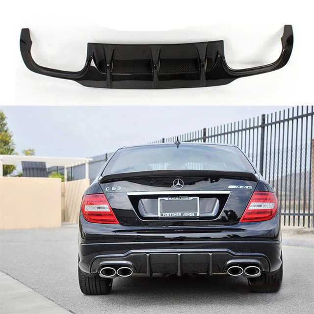 For Mercedes Benz C Class W204 C63 AMG Carbon Fiber rear bumper