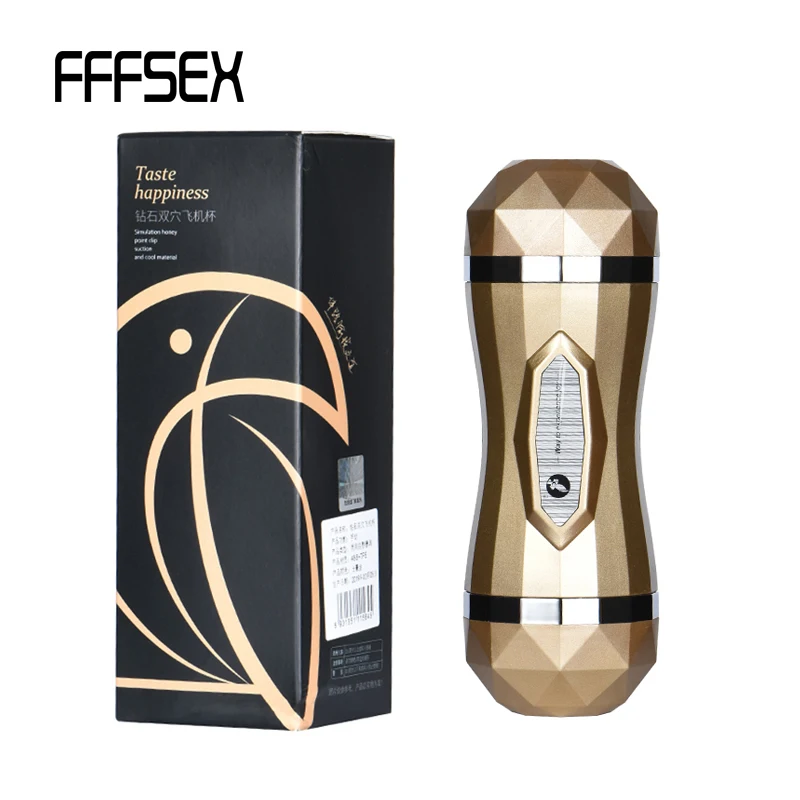 FFFSEX Male Masturbator Vibrator Real Vagina for Men Silicone Toy Can Sound Deep Throat Pussy Mouth Double Sex Toys Man | Красота и