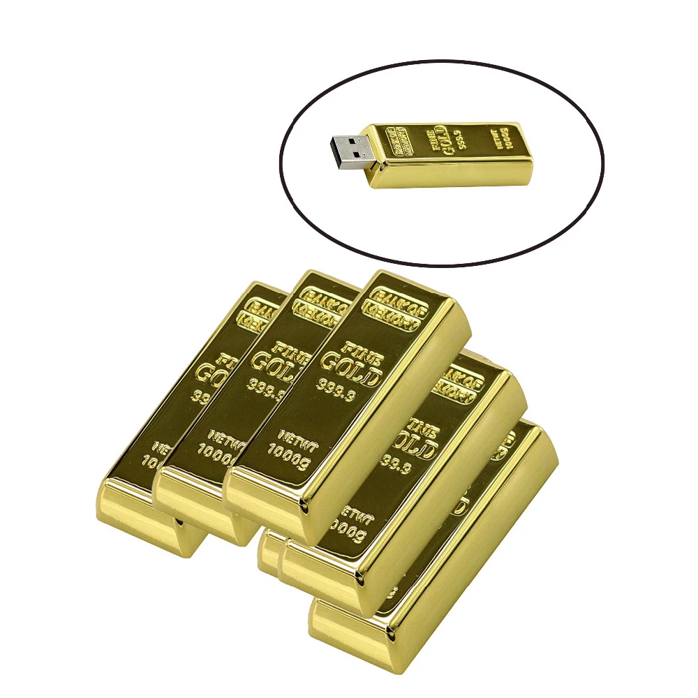 Fashion-bullion-gold-bar-USB-Flash-Drive-Pen-Drive-Flash-Memory-Stick-Drives-64GB-32GB