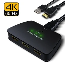 ZY-HS13 Mini 4K HDMI 2.0 Switch 3 Port HDMI Switch 2.0 3×1 HDMI Switch HDMI 2.0 Switch 4K 60Hz For PS4 Pro 360 XBox Apple TV DVD