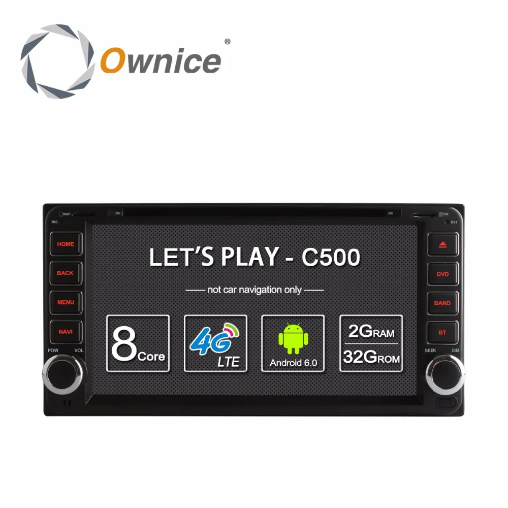 Ownice C500 Android 6 0 2G RAM DVD player for Toyota Hilux VIOS FORT Old Camry