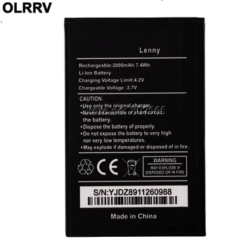 

20 PCS/LOT For Wiko LENNY Battery 2000mAh High Quality Batterie Bateria AKKU