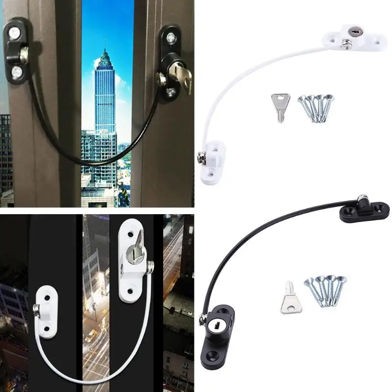 

Baby Kids Safety Children Protection Straps Steel Wire Window Limiter Cabinet Locks Straps Security Window Locks 19cm