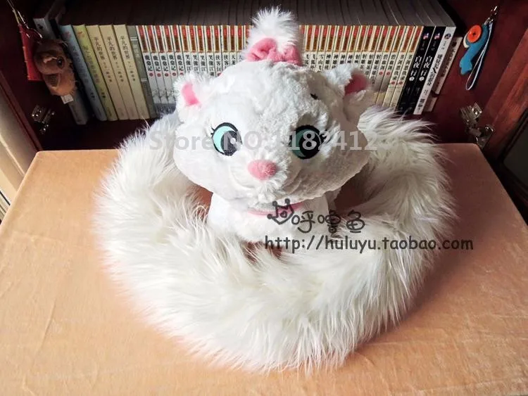 Marie Cat плюшевые игрушки длинный хвост издание белый котенок аристократы милые мягкие игрушки для детей дети девочки рождественские подарки