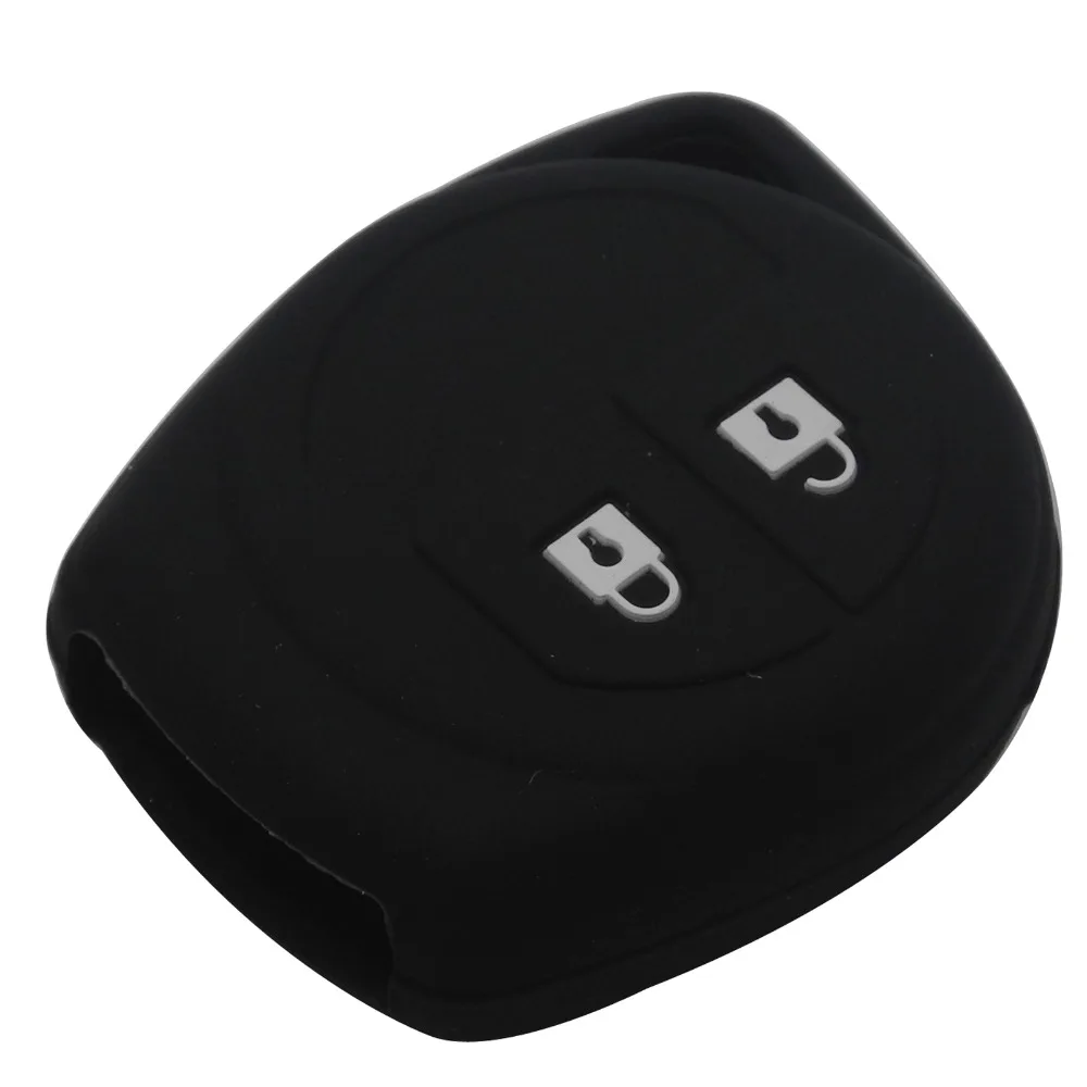 jingyuqin New 2 Buttons Remote Silicone Rubber Car Key Case Cover For Suzuki SX4 Swift Vitara Holder Case