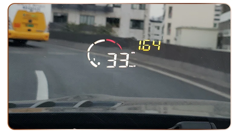 Проектор лобового стекла GEYIREN OBD2 HUD датчик температуры воды превышения скорости