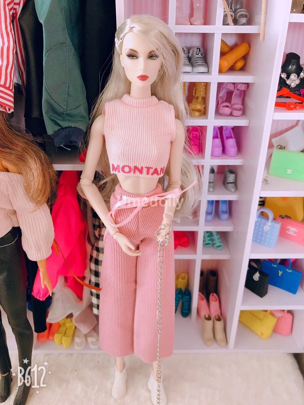 1 комплект модный розовый жилет и широкие брюки для Blyth Barbies кукла licca штаны