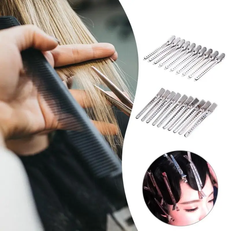 

10pcs Salon Hairdressing Duck Mouth Hair Clips Large Positioning Hairpins