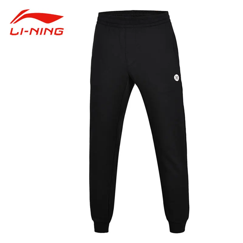

Li-Ning Men Wade 100% Cotton Stylish Sweatpants Elastic Breathable Pencil Pants LiNing Spring Fitness Sports Trousers AKLM313