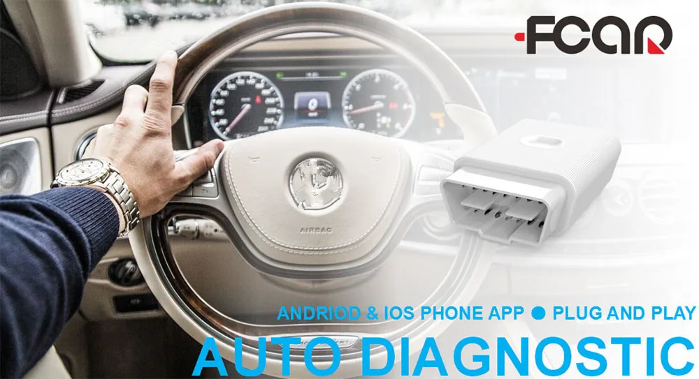 Fcar FOBD OBD2 адаптер Plug and Play диагностический и сервисный Сброс для телефона Android и IOS