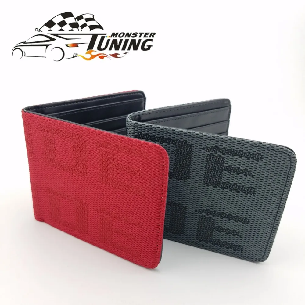 

BRIDE JDM Style Racing Wallet Seat Fabric Leather Canvas Wallet key case