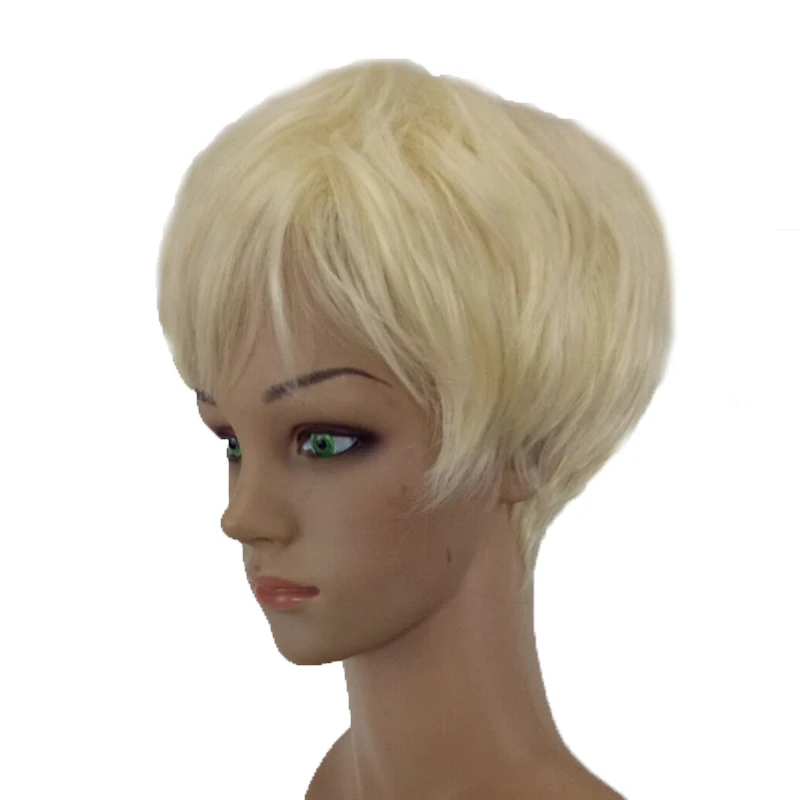 HAIRJOY женский стрижка Pixie черный коричневый блондин фиолетовый 6 цветов короткий прямой термостойкий синтетический парик