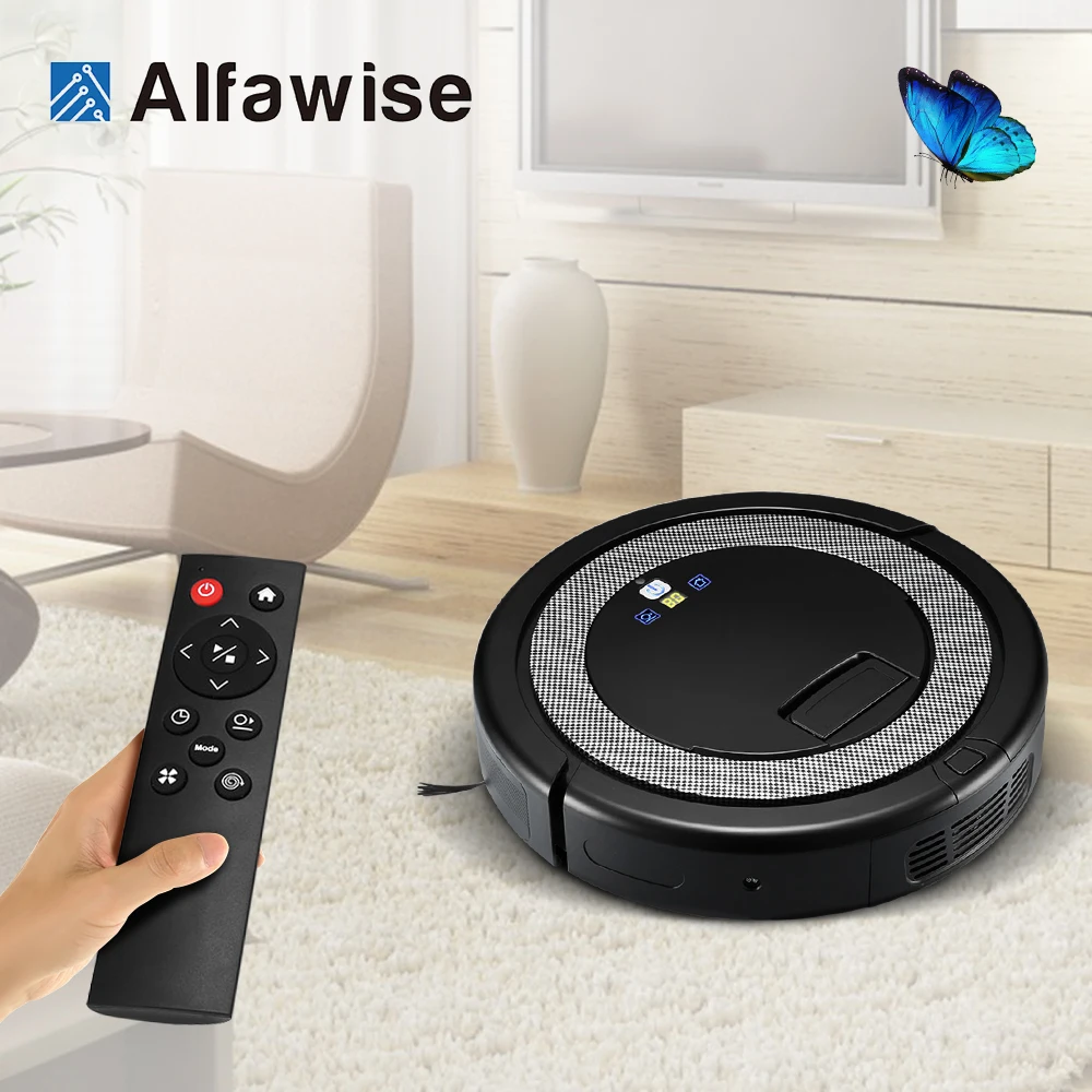

2018 Smart Robot Vacuum Cleaner For Home Remote Control Dust Cleaning Appliances 3 in 1 Cleaners Suction+Sweeper +Mop Aspirator