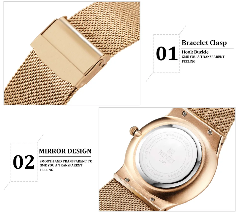Fashion Mens Watches Top Brand Luxury Quartz Watch For Men Casual Slim Mesh Steel Waterproof Sports Watch Relogio Masculino 2019 (8)
