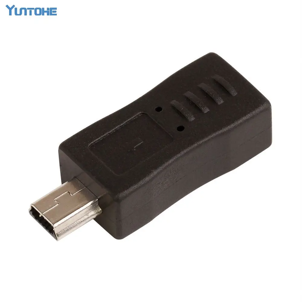 

ZJT24 Black Mini 5pin Usb Male to Mini 5 pin Female Usb Adapter Connector Converter Adaptor 100pcs/lot