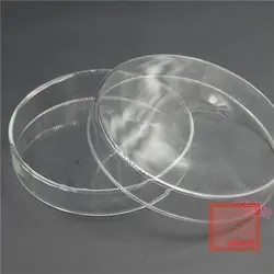 Высокая термостойкость стеклянные тарелки культуры: 90 мм 1 комплект из прозрачных Петри (нижний + обложка)