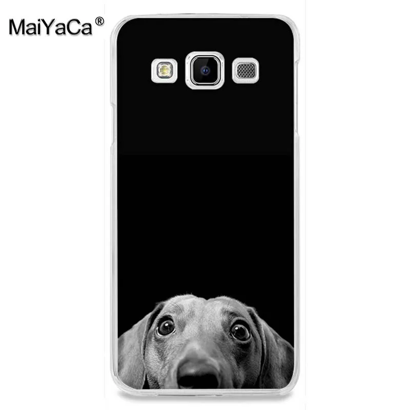 MaiYaCa черный такса Doberman собака лицо красивый чехол для телефона Аксессуары samsung A3 A7